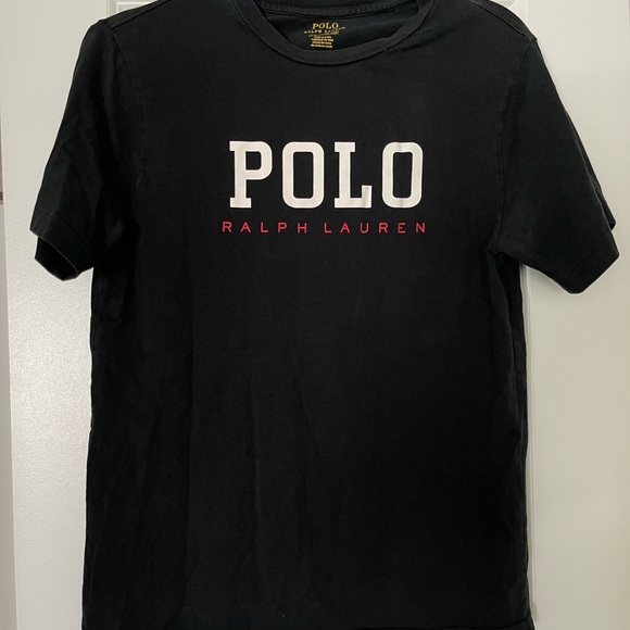 Polo Ralph Lauren Youth Large (14–16) Boys Logo Tee Black Classic T-Shirt - Picture 2 of 6
